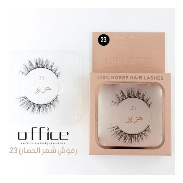 Office Silk Horsehair Eyelashes - Thick, Natural 23mm Extensions
