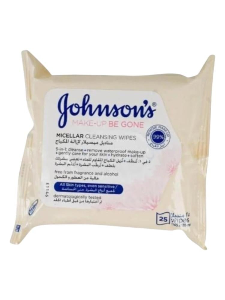 Johnson's Ultra Sensitive Micellar Cleansing Wipes, 25 Count