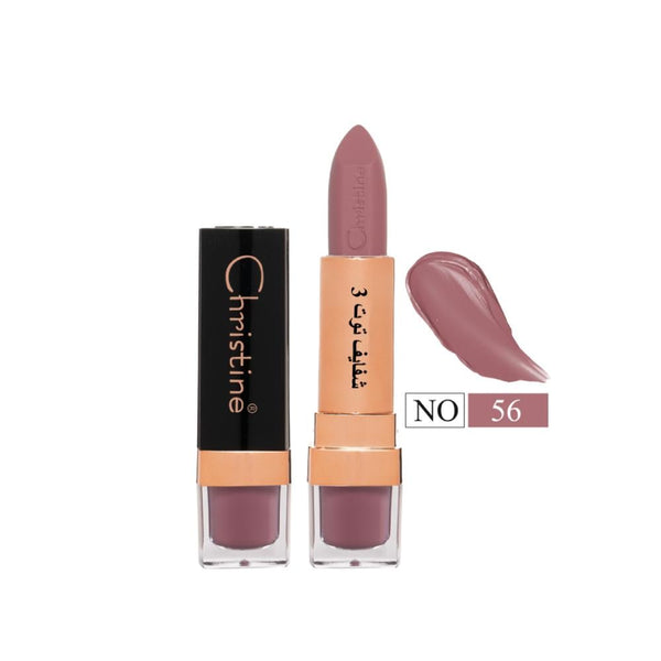 Christine Matte Lipstick Berry 3 No. 56 with Vitamin E and Shea Butter