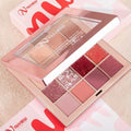Nuview Rose Eyeshadow Palette, 16 Color, Matte Shimmer Glitter Finishes