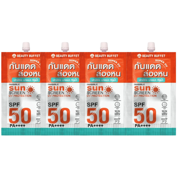 Beauty Buffet SPF 50 PA++++ Invisible Sunscreen Mini 4 x 7ml