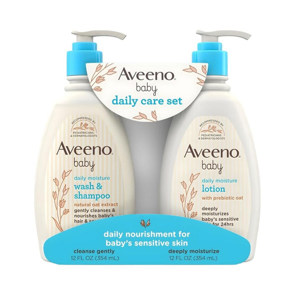 Aveeno Baby Shampoo and Conditioner Set for Sensitive Skin, 708g