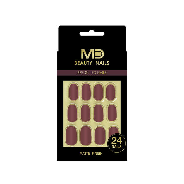 MD Matte N005 Self-Adhesive Artificial Nails Set