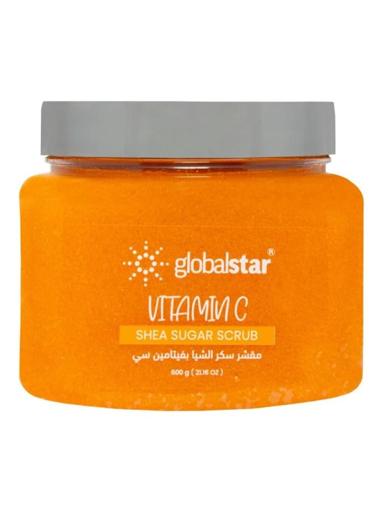 Global Star Vitamin C Shea Sugar Scrub for Brightening and Hydration - 600g
