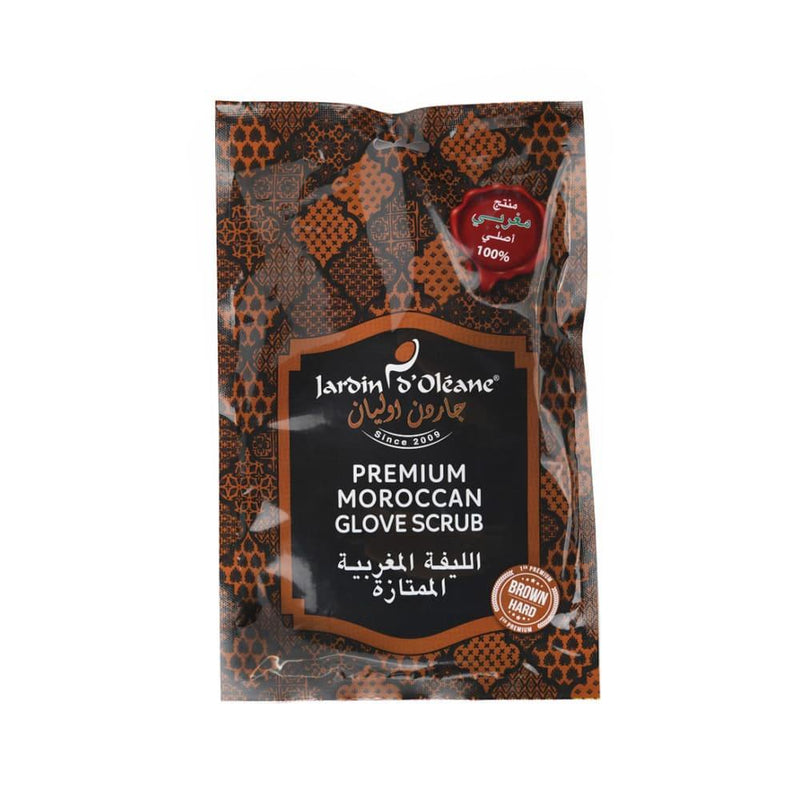 Exfoliating Bath Glove Premium Moroccan Loofah Deep Skin Care Jardin d'Oléane 1pc