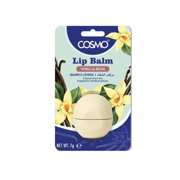 Cosmo Vanilla Lip Balm, Shea Butter, Moisturizing & Smoothing, 15ml