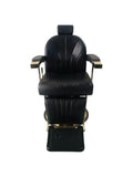 Salon System BX-2950G Men's Barber Chair Gold Trim