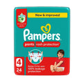 Pampers Pants Size 4 Small Pack 24 Pieces Flexible Nappy Protection