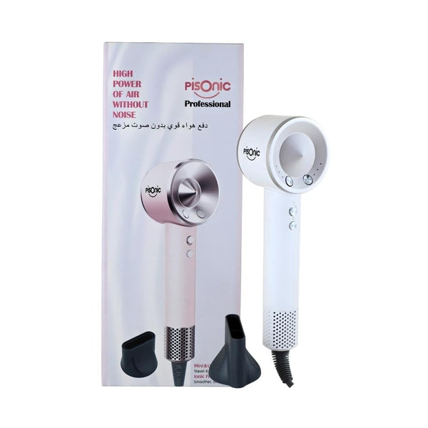 Bisonic PD140-2 Professional Hair Dryer, 1400W, Ionic Technology, Magnetic Nozzles