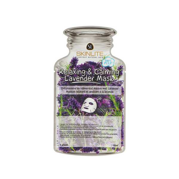 Lavender Face Mask Soothing Hydrating Pulp Sheet Skinlite 18g