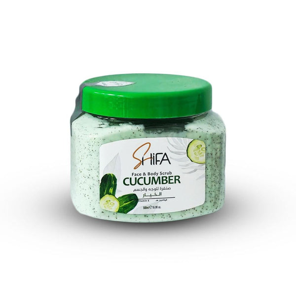 Face and Body Scrub Cucumber Exfoliating Shifa 500ml