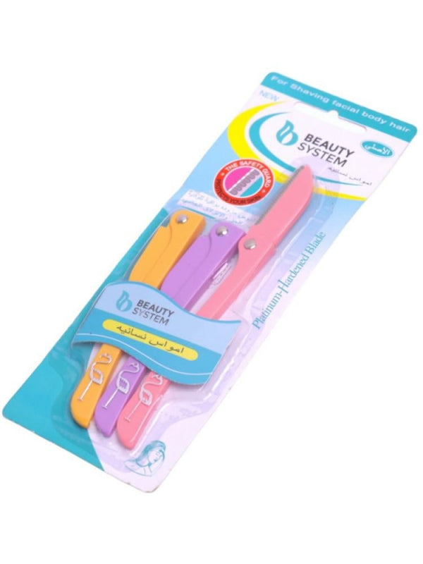 Beauty System Platinum-Coated Razors for Face and Body