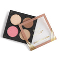 Inglot Rosie Champagne Glow Blush Palette with Vitamin E, 4 Shimmer Shades