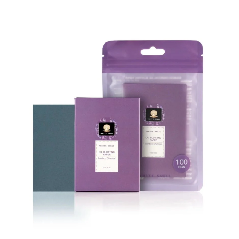 White Shell Oil Absorbing Sheets for Shine Control, 100 Count