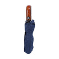 Automatic Umbrella with Wooden Handle - Blue