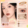 Pink Flash Eyeshadow Palette, BR03 Trio, Pigmented, Blendable Powder