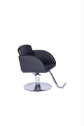 Salon System Brooklyn Hydraulic Hair Styling Chair in Black Leather