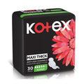 Maxi Pads with Wings Large Heavy Flow Kotex 30 Pads