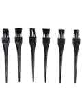 Salon System Hair Dye Brush Set - 6 Pieces for Even Distribution