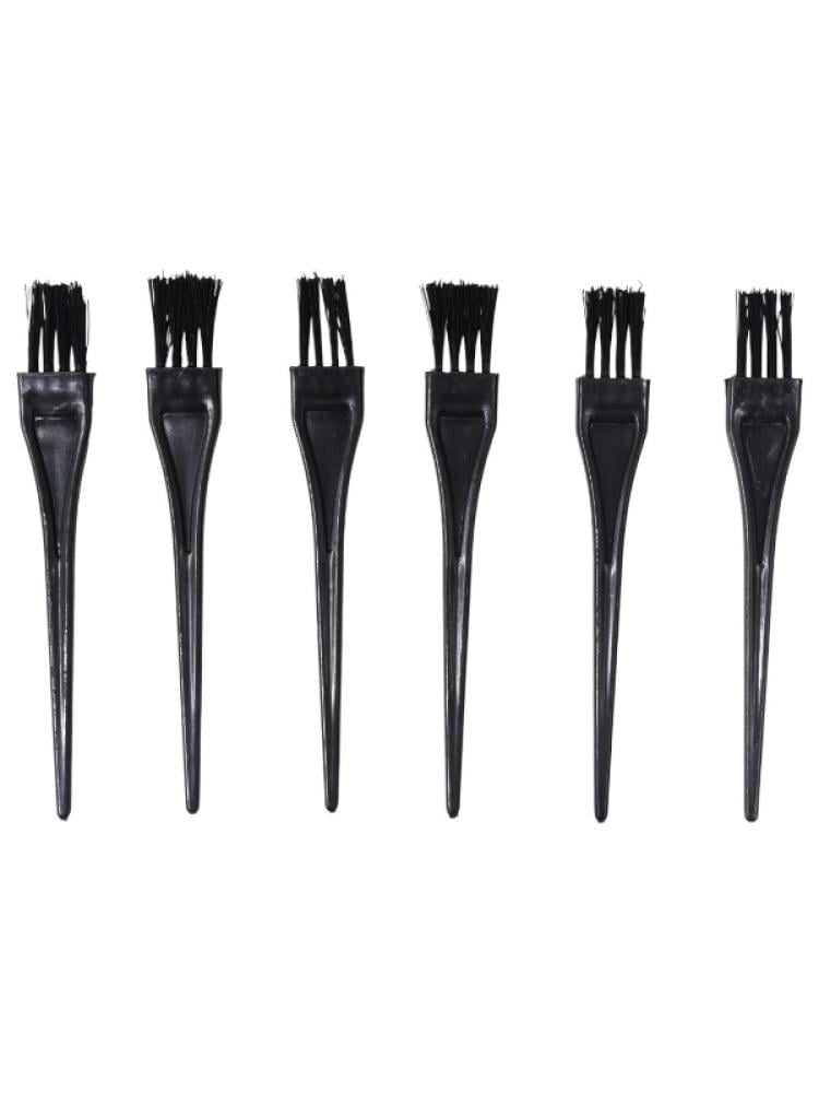 Salon System Hair Dye Brush Set - 6 Pieces for Even Distribution
