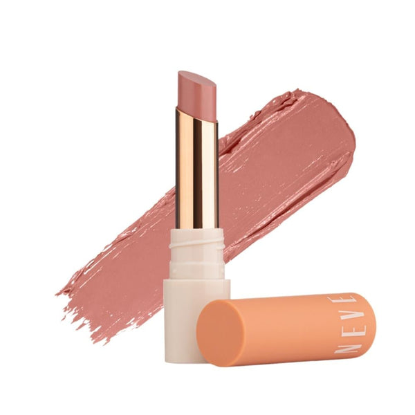 Neverti Matte Cream Lipstick 002 Pinky Touch - High Coverage, Long-Lasting