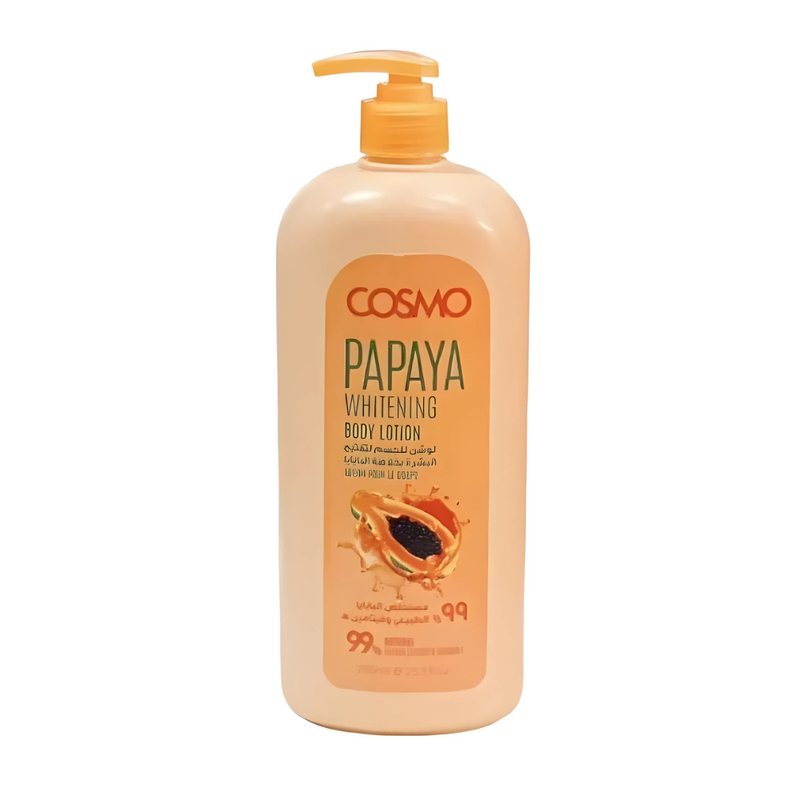 Body Lotion Papaya Brightening Hydrating Even Tone Cosmo 750ml