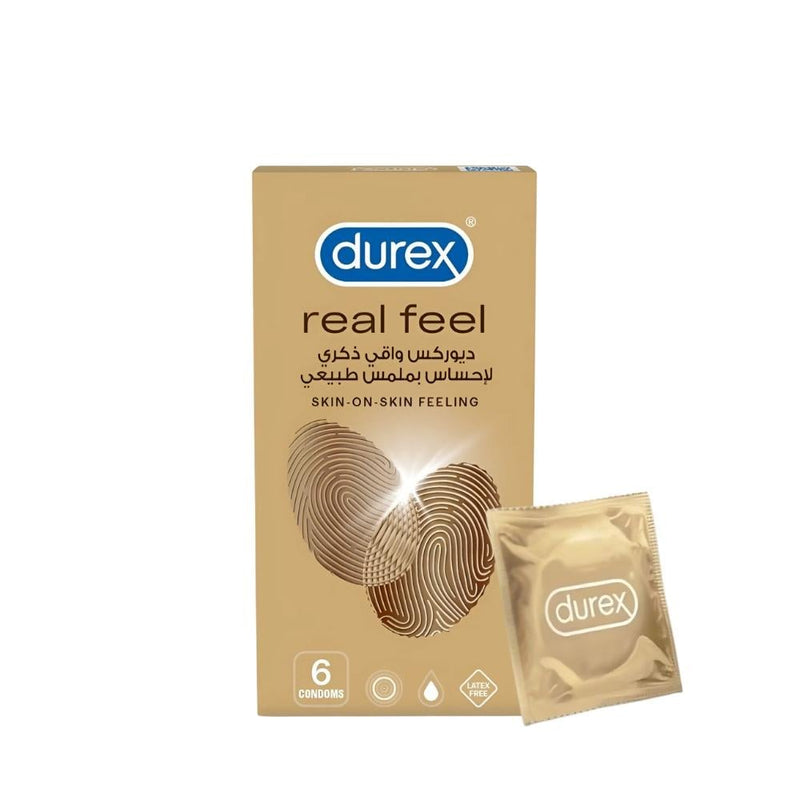 Durex Real Feel Condoms, Non-Latex Polyisoprene, 6 Count