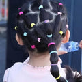 Besikur Colorful Elastic Hair Ties Knitted Rubber 20 Count