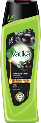 Vatika Strengthening Shampoo - Black Olive Oil - Reduces Loss 400ml
