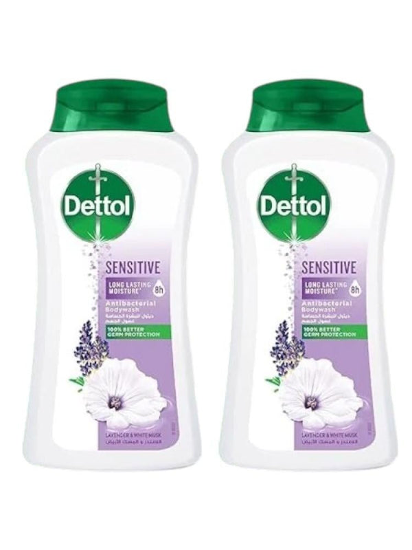 Dettol Body Wash - Lavender & White Musk for Sensitive Skin 2 x 250 ml