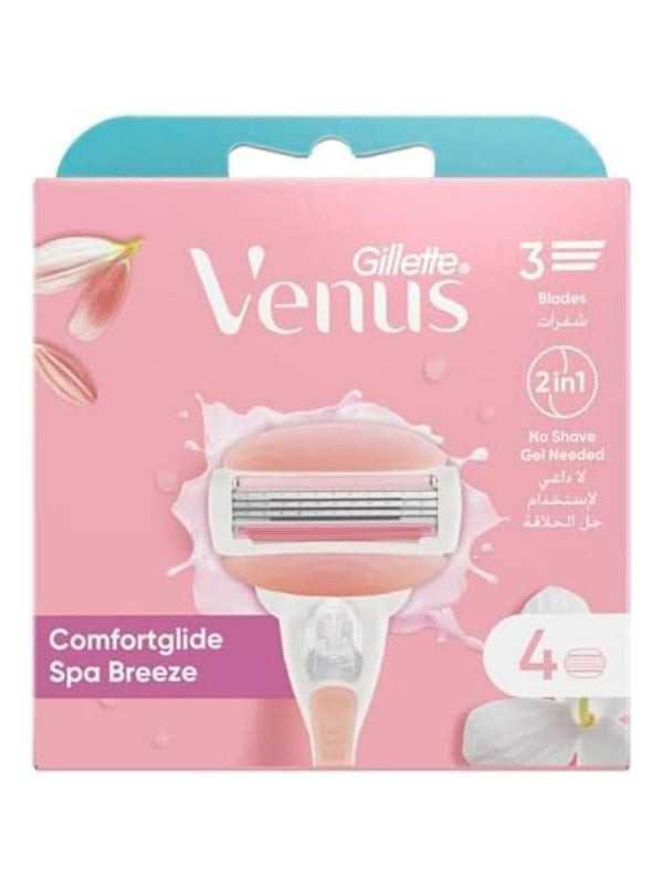 Gillette Venus ComfortGlide Spa Breeze Razor Replacement Blades, 3 Count
