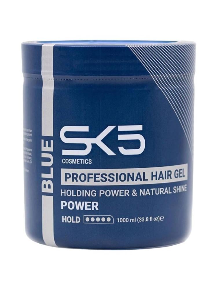 SK5 Blue Hair Gel Strong Hold Natural Shine 1000ml