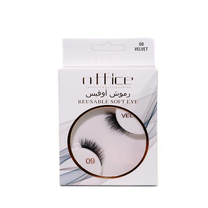 Office Horsehair Eyelashes Natural Looking False Eyelashes Full Volume 1 Pair