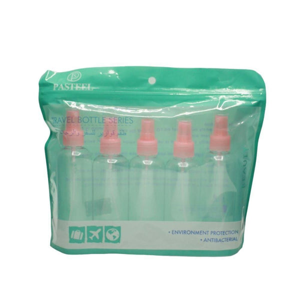 Pastel Empty Spray Bottle Set Pink 5 Pieces Model 9802-7