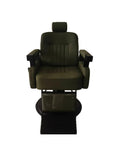 Salon System Men's Barber Chair BX-2968-2G - Olive Green & Black Iron