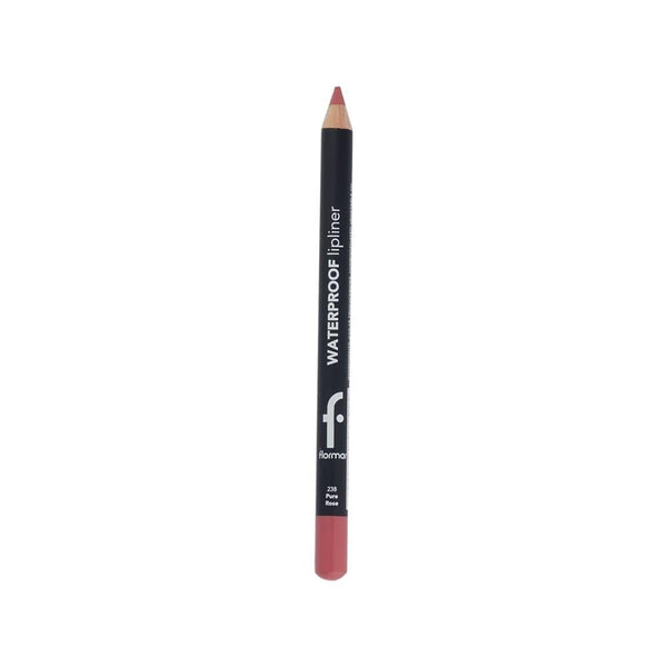 Waterproof Lip Liner Pencil Long Lasting Pure Rose Flormar 1.2g