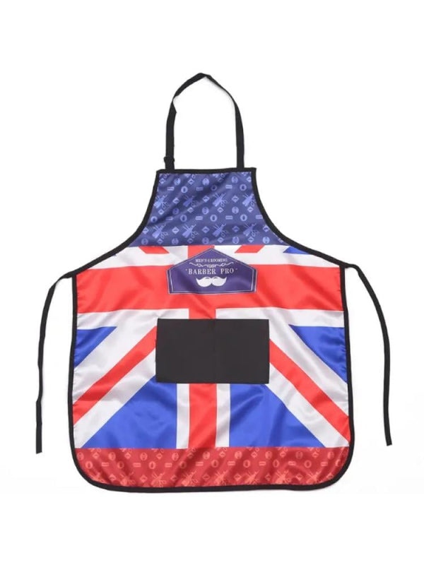 Salon System Barber Apron - Retro Style - Polyester Fabric