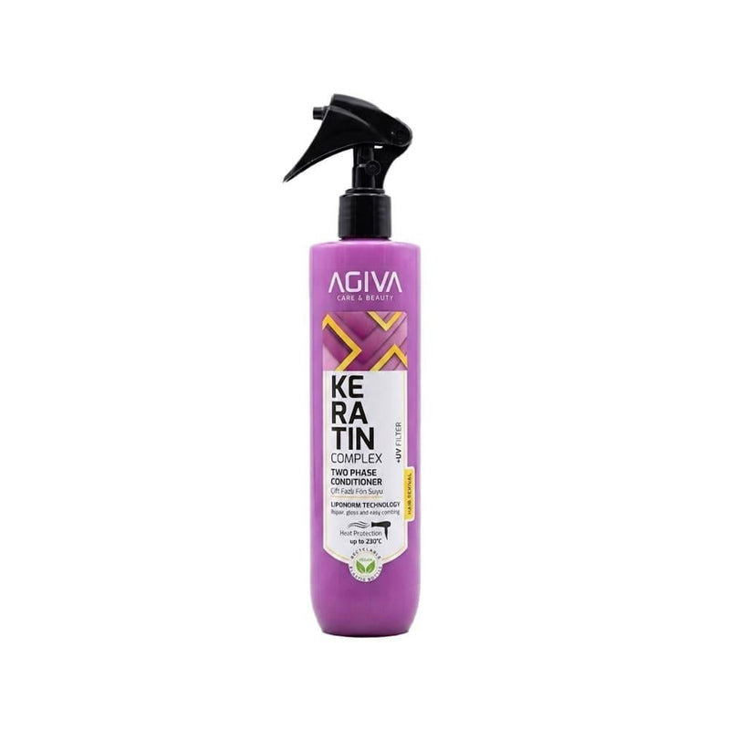 Best Heat Protectant Spray for Fine Hair Keratin Complex AGIVA 400ml