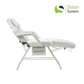 Salon System Mobile White Beauty and Massage Chair with Wheels