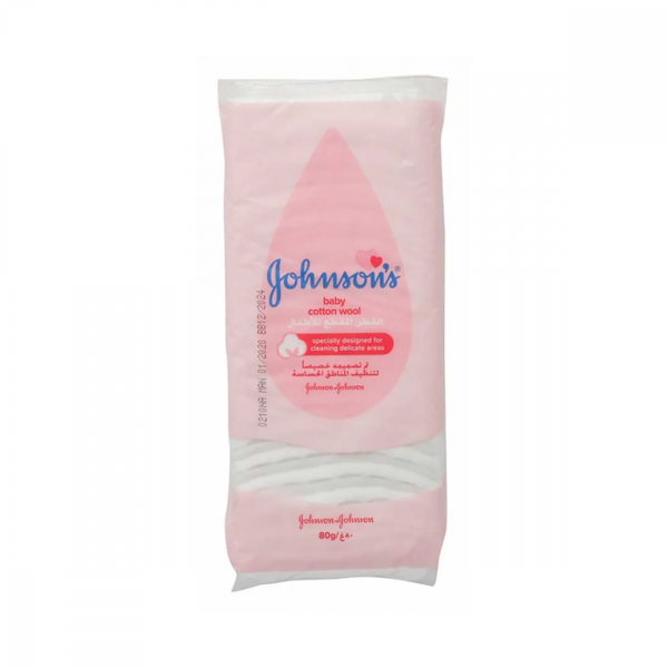 Johnson's Baby Natural Fiber Cotton Pads, 80g