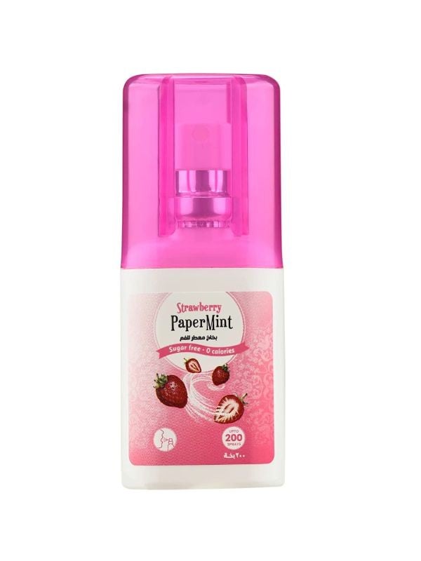 Mouth Freshener Spray Strawberry Peppermint 200 Sprays Alcohol-Free