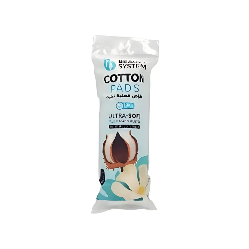 Salon System Pure Cotton Pads, 100% Cotton for Makeup Removal & Cleansing