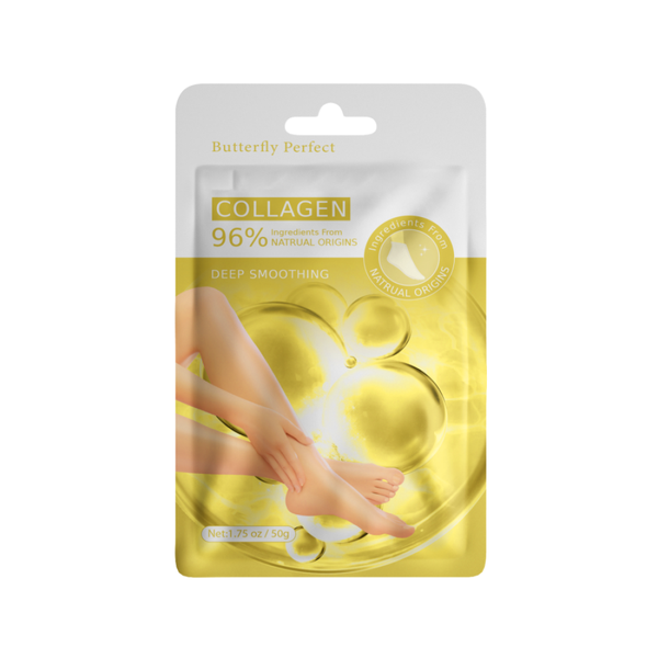 Foot Mask Socks Moisturizing Cracked Heels Collagen Extract Butterfly Perfect 50