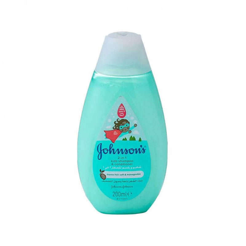 Kids 2 in 1 Shampoo and Conditioner Gentle Detangling Johnson's 200ml