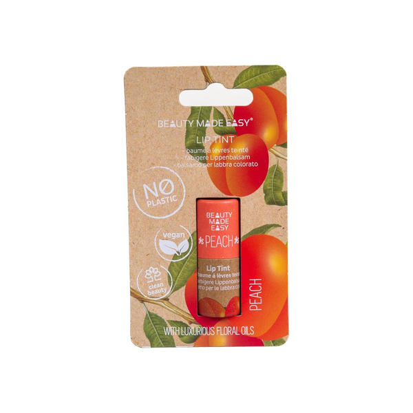 Beauty Made Easy Peach Tinted Lip Balm - Moisturizing, 5g