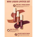 Matte Liquid Lipstick Set Mini Feel Real Sheglam 2.3x3ml