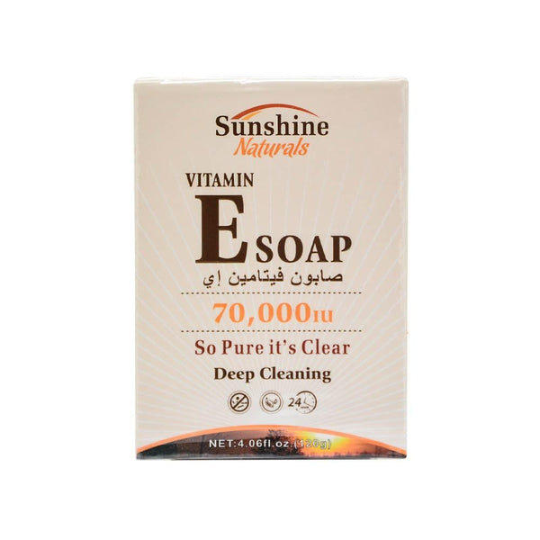 Vitamin E Moisturising Cleansing Bar - Sunshine Naturals - 120g