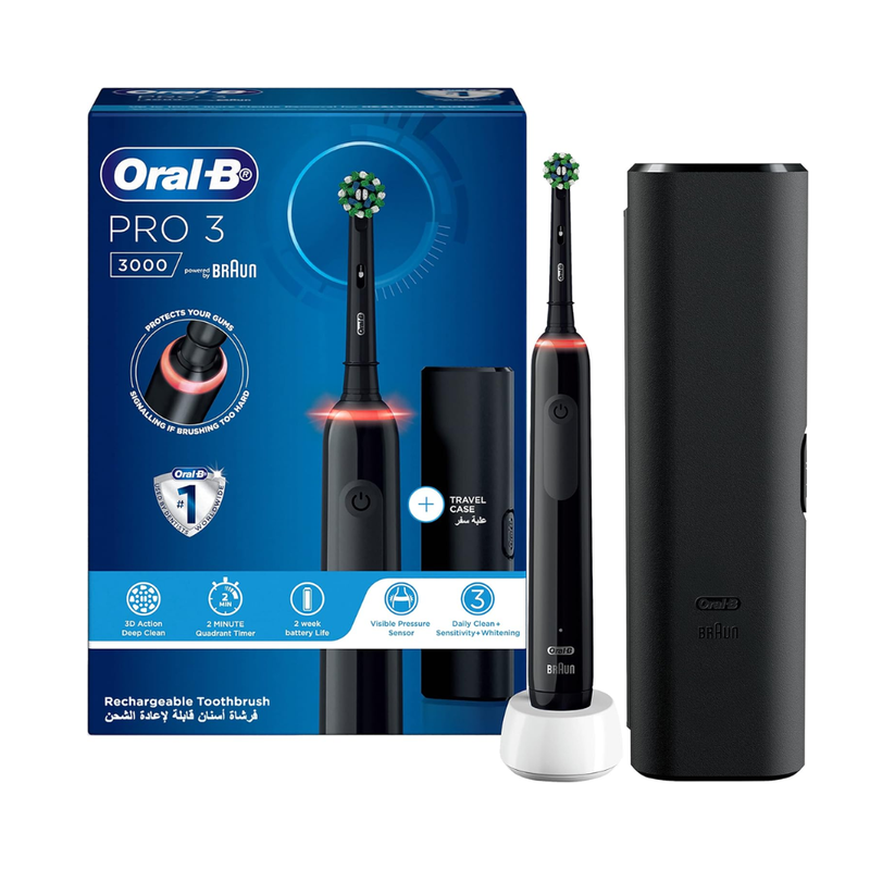 Oral-B Rechargeable Electric Toothbrush with Travel Case, Soft Bristle
