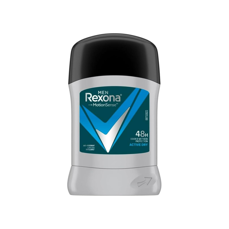 Rexona Men Active Dry Antiperspirant Deodorant - 48-Hour Protection, 40g