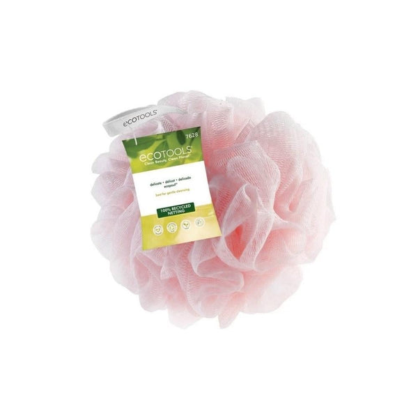 Ecotools Bath Loofah Sponge Pink Recycled Mesh Deep Cleansing